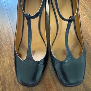 Sezane Marcie Mary Janes Vernis Noir - Size 40